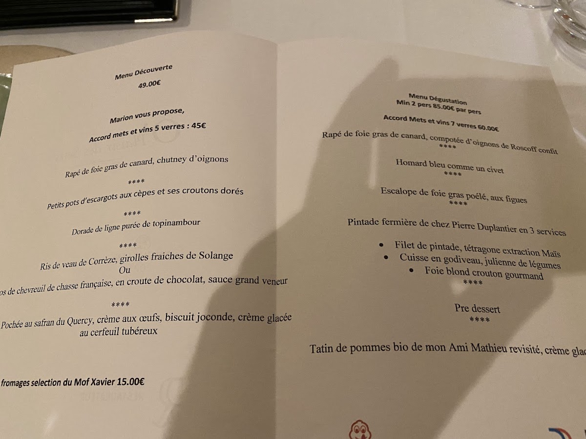 Menu O’ Plaisir Des Sens-2